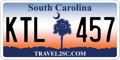 SC license plate KTL457