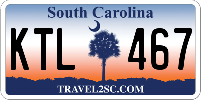 SC license plate KTL467