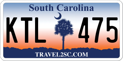 SC license plate KTL475