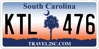 SC license plate KTL476