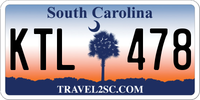 SC license plate KTL478
