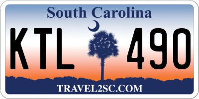 SC license plate KTL490