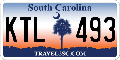 SC license plate KTL493