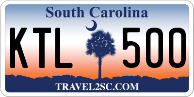SC license plate KTL500
