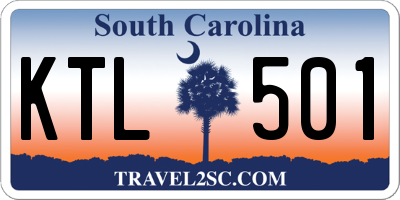 SC license plate KTL501