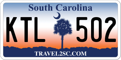 SC license plate KTL502
