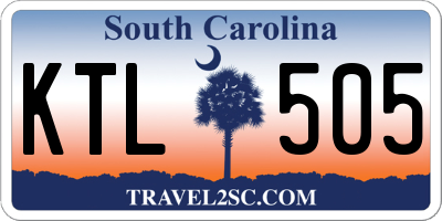 SC license plate KTL505