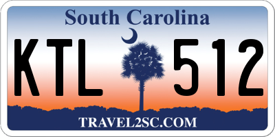 SC license plate KTL512