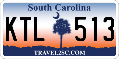 SC license plate KTL513