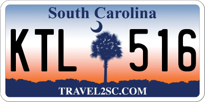 SC license plate KTL516