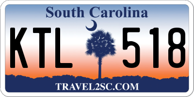 SC license plate KTL518
