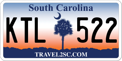 SC license plate KTL522