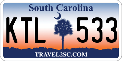 SC license plate KTL533