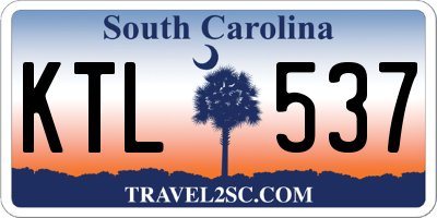 SC license plate KTL537
