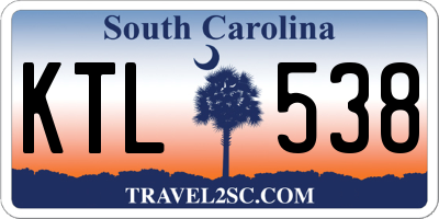 SC license plate KTL538