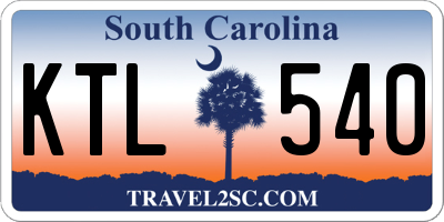 SC license plate KTL540