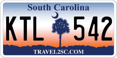 SC license plate KTL542