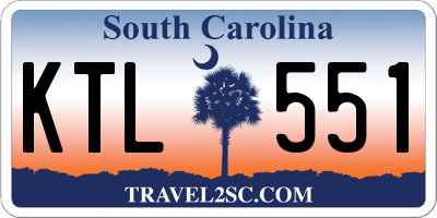 SC license plate KTL551