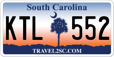 SC license plate KTL552