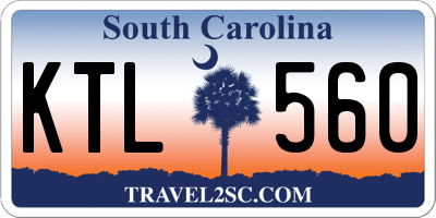 SC license plate KTL560