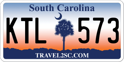 SC license plate KTL573
