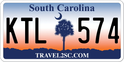 SC license plate KTL574