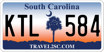 SC license plate KTL584