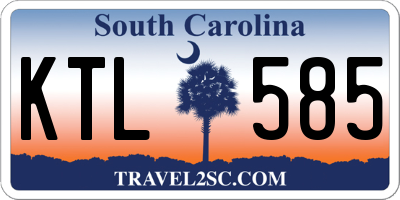 SC license plate KTL585
