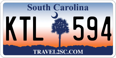 SC license plate KTL594