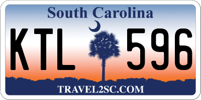 SC license plate KTL596