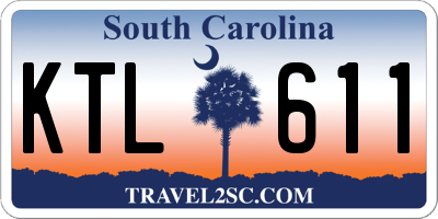 SC license plate KTL611