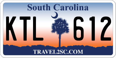 SC license plate KTL612