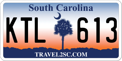 SC license plate KTL613