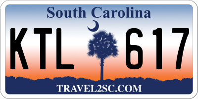 SC license plate KTL617