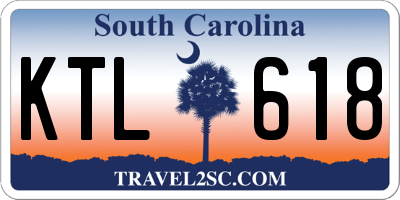 SC license plate KTL618