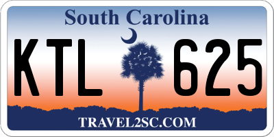 SC license plate KTL625