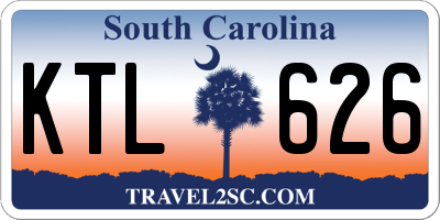 SC license plate KTL626