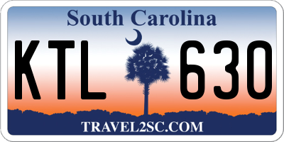 SC license plate KTL630