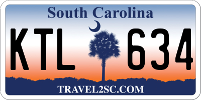 SC license plate KTL634
