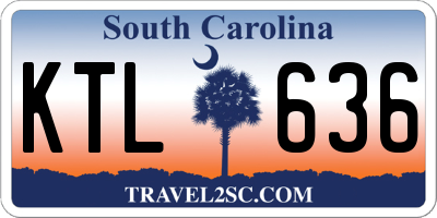 SC license plate KTL636
