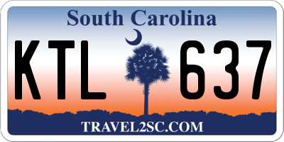 SC license plate KTL637