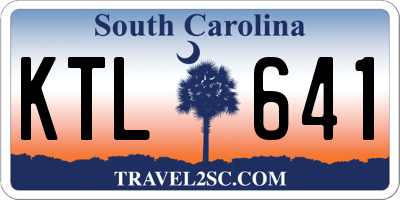 SC license plate KTL641