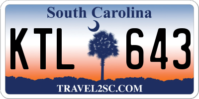 SC license plate KTL643