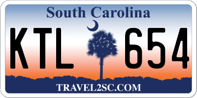 SC license plate KTL654