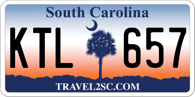 SC license plate KTL657