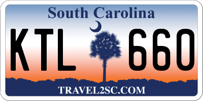 SC license plate KTL660
