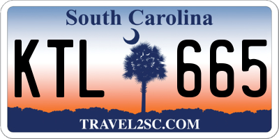 SC license plate KTL665