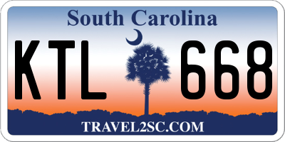 SC license plate KTL668