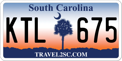 SC license plate KTL675