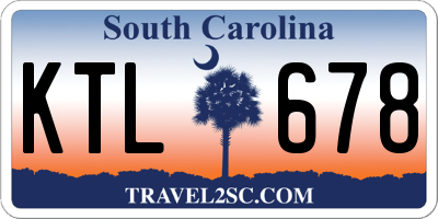 SC license plate KTL678